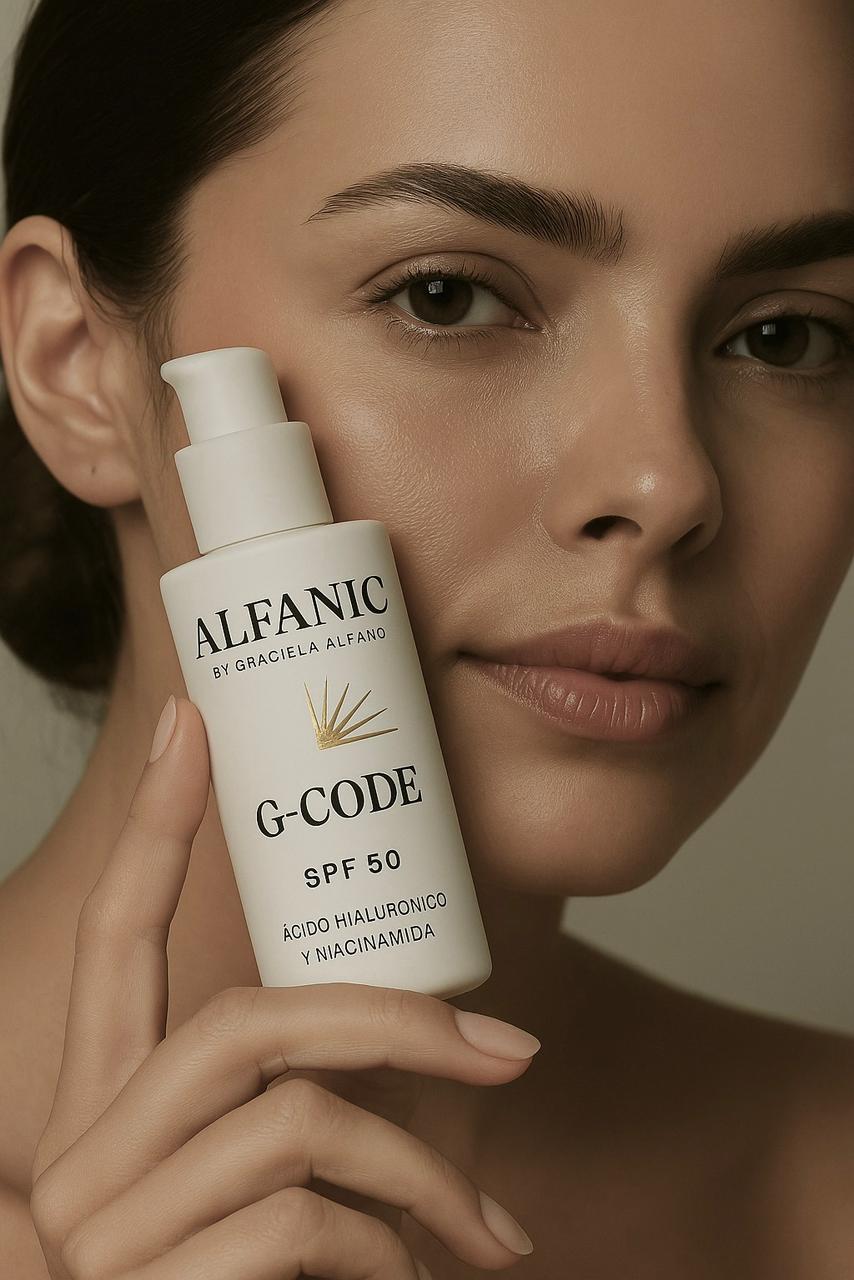 Retrato directo, mirada intensa, fondo limpio